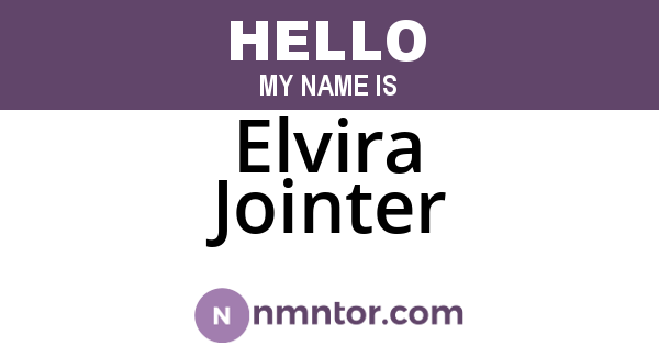 Elvira Jointer
