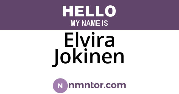 Elvira Jokinen