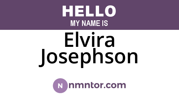 Elvira Josephson