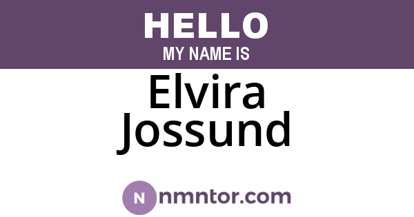 Elvira Jossund