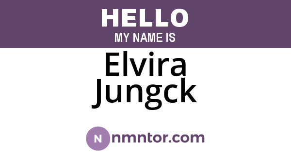 Elvira Jungck