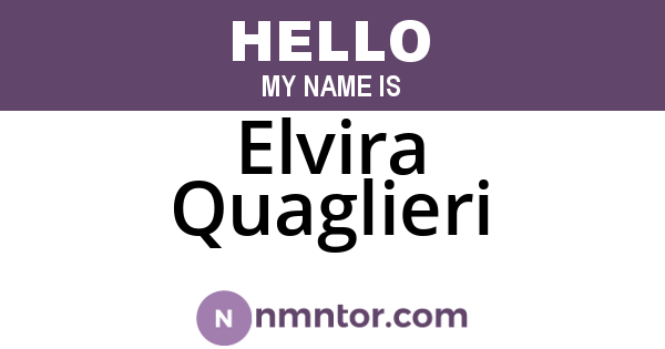 Elvira Quaglieri