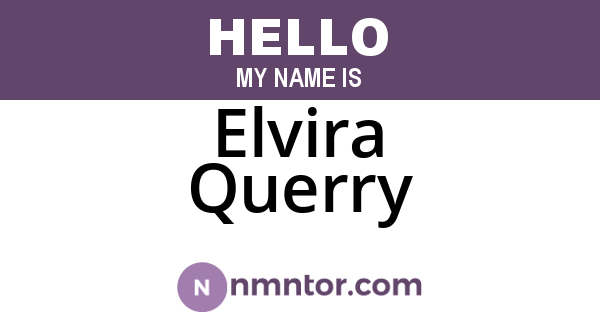 Elvira Querry