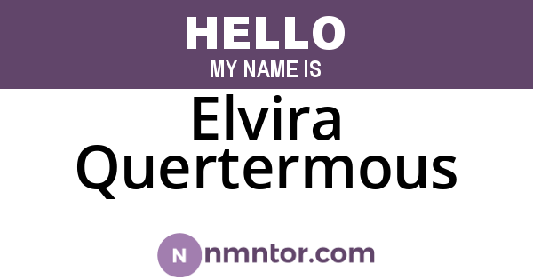 Elvira Quertermous