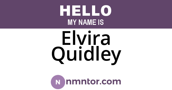 Elvira Quidley