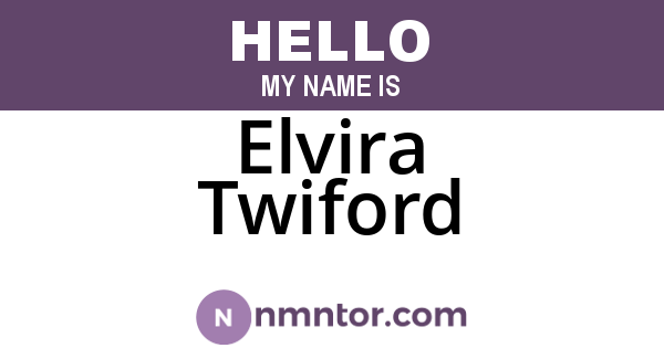 Elvira Twiford