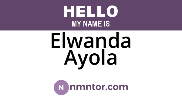 Elwanda Ayola