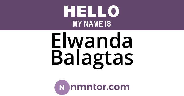 Elwanda Balagtas