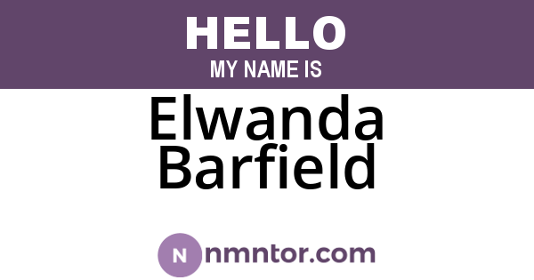Elwanda Barfield