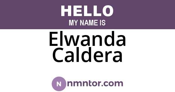 Elwanda Caldera