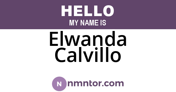 Elwanda Calvillo