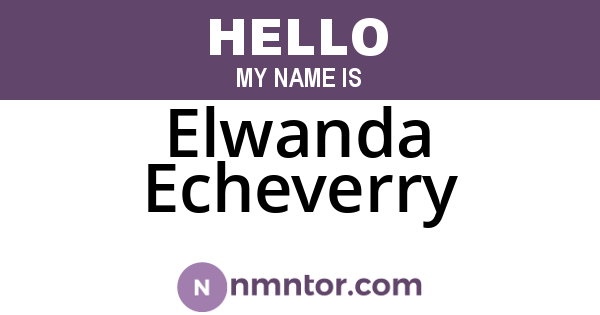 Elwanda Echeverry