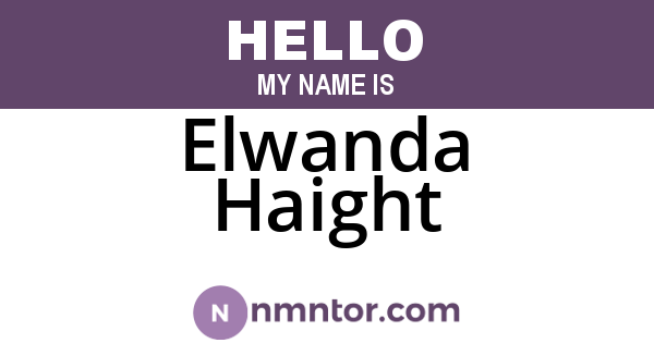 Elwanda Haight