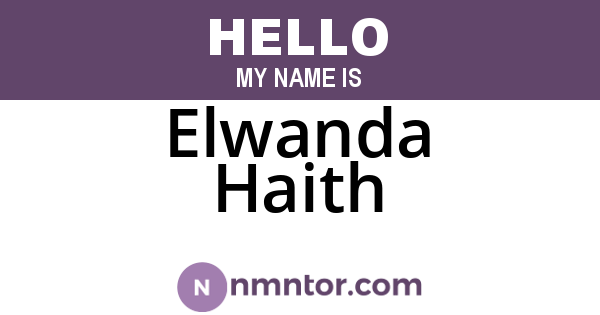 Elwanda Haith