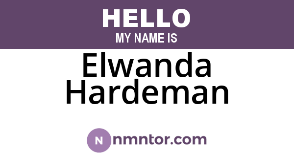 Elwanda Hardeman