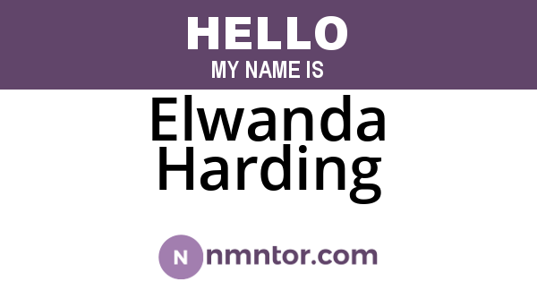 Elwanda Harding