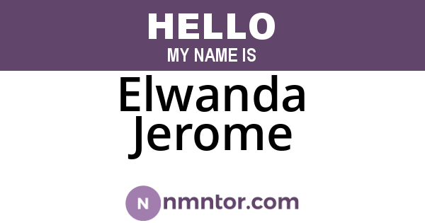 Elwanda Jerome