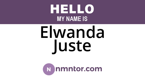 Elwanda Juste