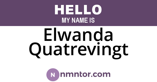 Elwanda Quatrevingt