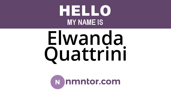 Elwanda Quattrini