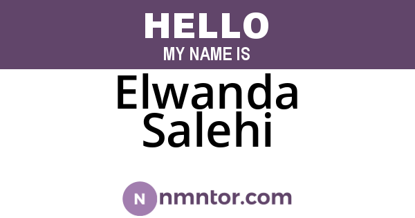 Elwanda Salehi