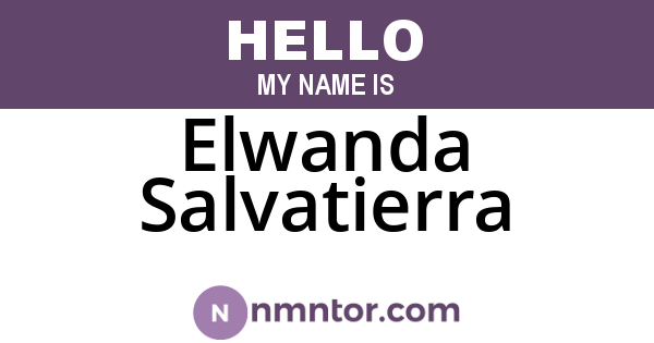 Elwanda Salvatierra