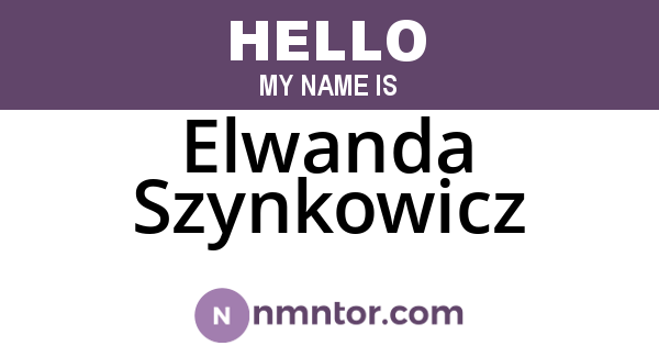 Elwanda Szynkowicz