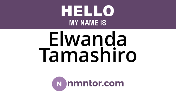 Elwanda Tamashiro