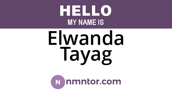 Elwanda Tayag