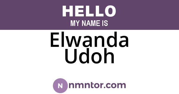 Elwanda Udoh