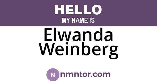 Elwanda Weinberg