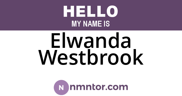 Elwanda Westbrook
