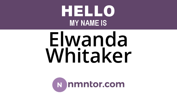 Elwanda Whitaker