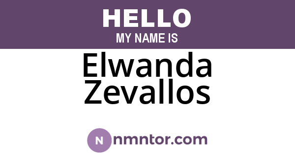 Elwanda Zevallos