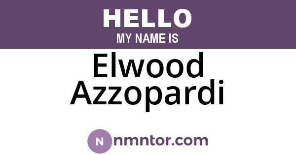 Elwood Azzopardi