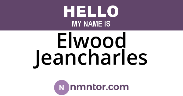 Elwood Jeancharles