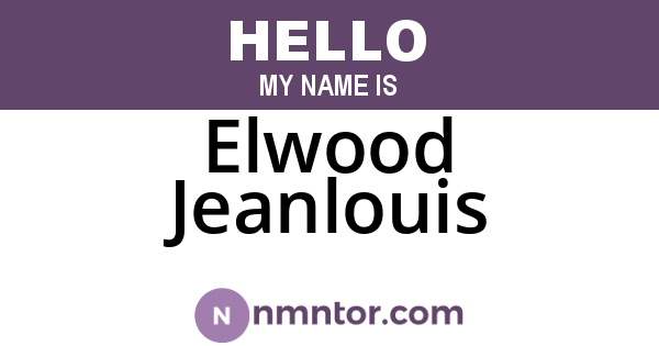 Elwood Jeanlouis