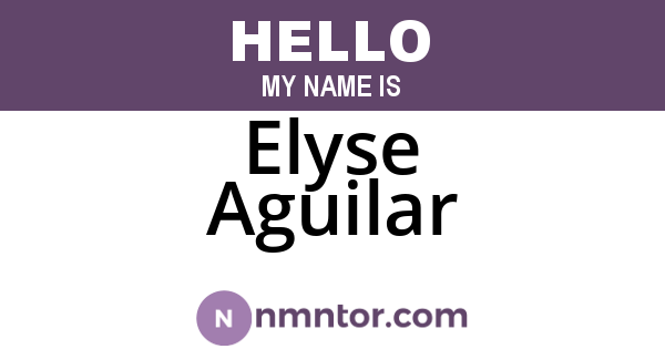 Elyse Aguilar