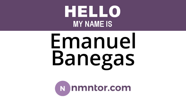Emanuel Banegas