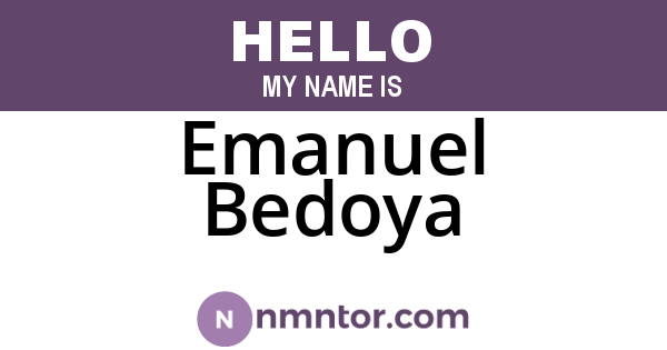Emanuel Bedoya