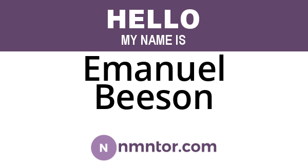 Emanuel Beeson