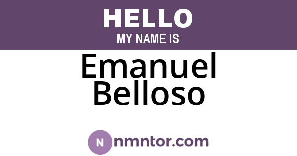 Emanuel Belloso