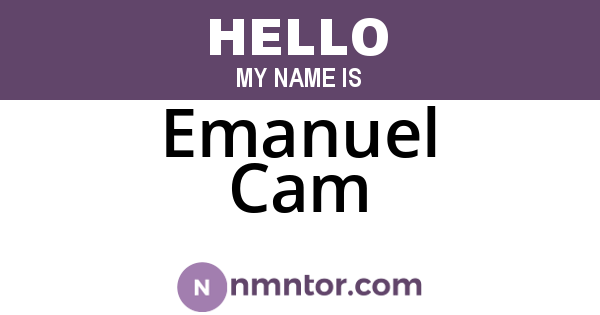 Emanuel Cam