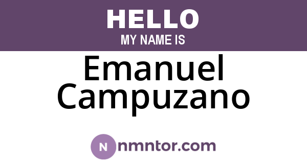 Emanuel Campuzano