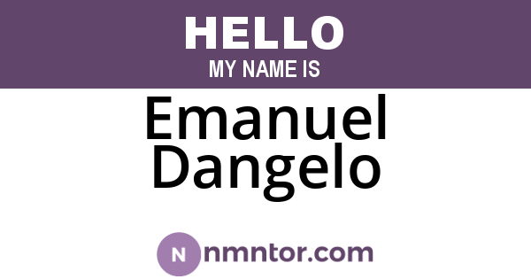Emanuel Dangelo