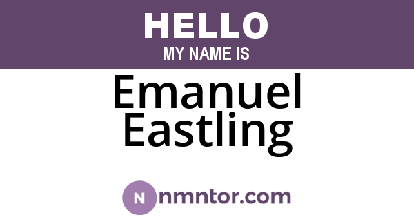 Emanuel Eastling