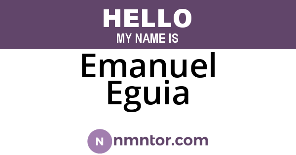Emanuel Eguia