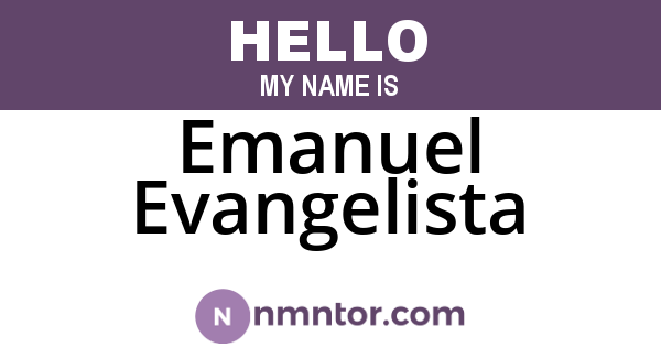 Emanuel Evangelista