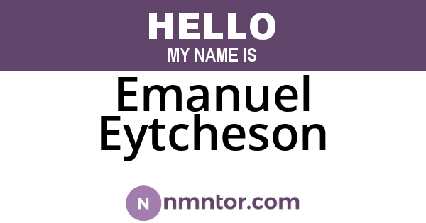Emanuel Eytcheson
