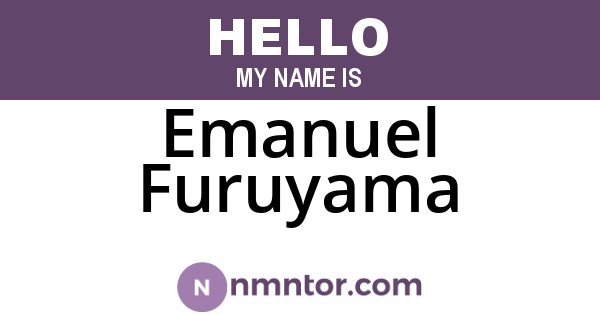 Emanuel Furuyama